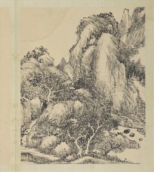 清董邦達畫山水　冊　曲徑通人家