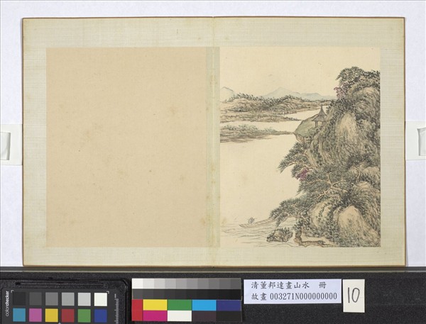 清董邦達畫山水　冊　笛韻滿江上