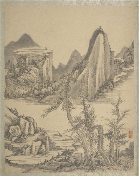 清沈宗敬山水　冊　一河兩岸