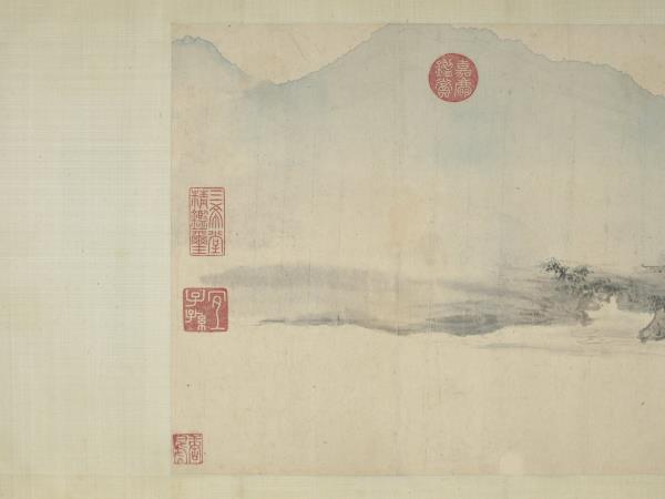 明唐寅琴士圖　卷