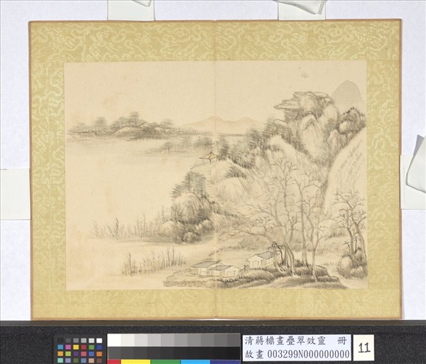 清蔣檙畫疊翠效靈　冊　暝色秋林