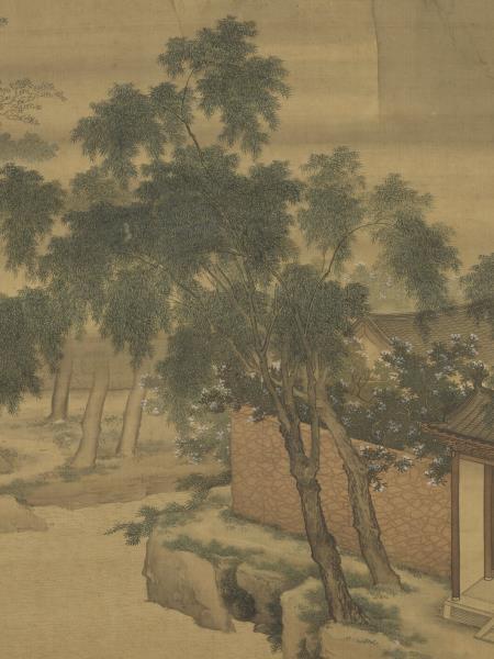 明仇英春遊晚歸圖　軸