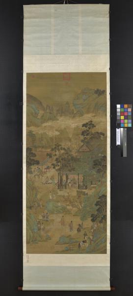 明仇英十八學士登瀛洲圖　軸