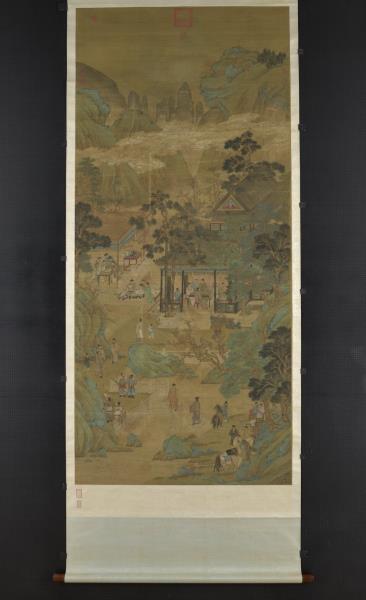 明仇英十八學士登瀛洲圖　軸