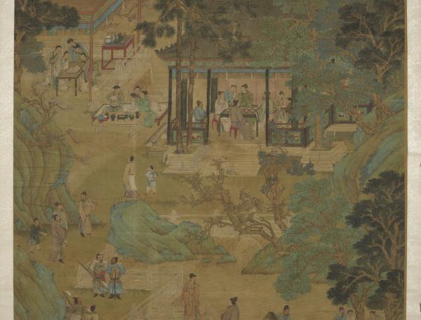 明仇英十八學士登瀛洲圖　軸