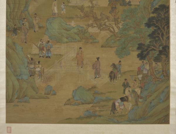 明仇英十八學士登瀛洲圖　軸