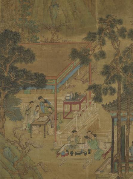 明仇英十八學士登瀛洲圖　軸