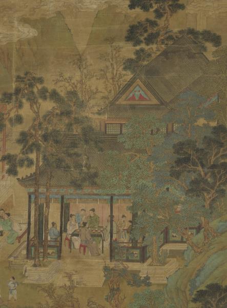 明仇英十八學士登瀛洲圖　軸