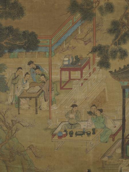 明仇英十八學士登瀛洲圖　軸