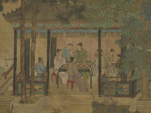 明仇英十八學士登瀛洲圖　軸