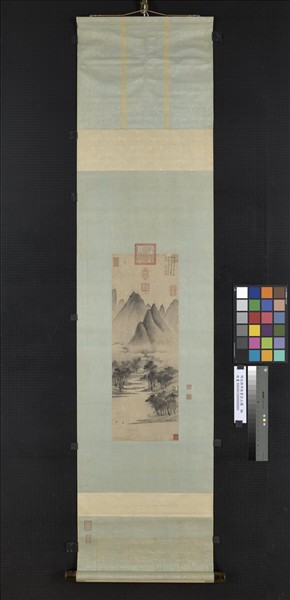 明文徵明春雲出山圖　軸