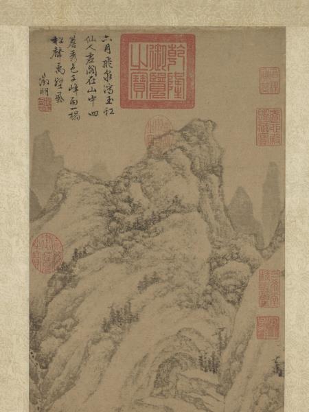 明文徵明松聲一榻圖　軸