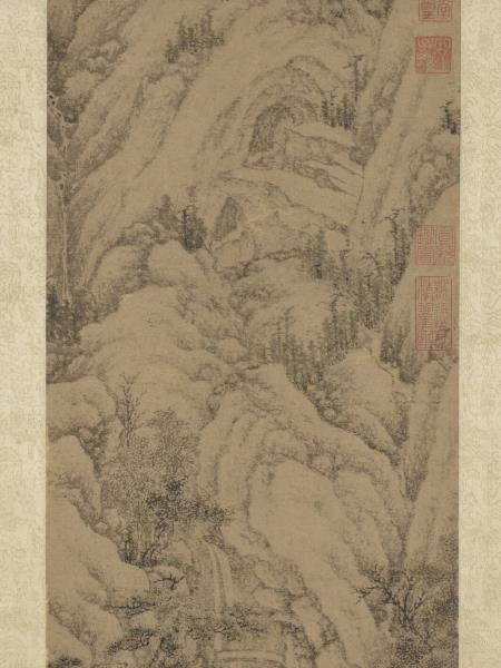 明文徵明松聲一榻圖　軸