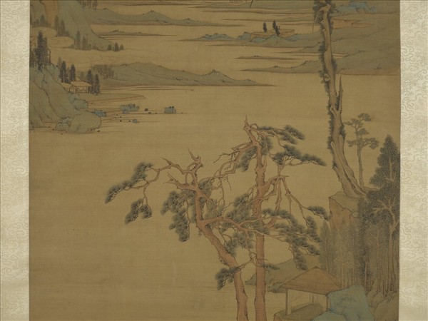 明文徵明長松平皋圖　軸