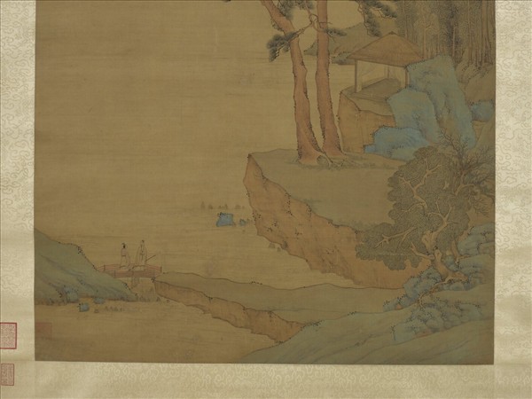 明文徵明長松平皋圖　軸