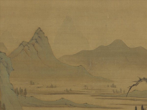 明文徵明長松平皋圖　軸