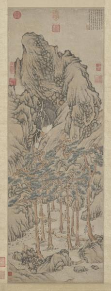 明文徵明松壑飛泉　軸