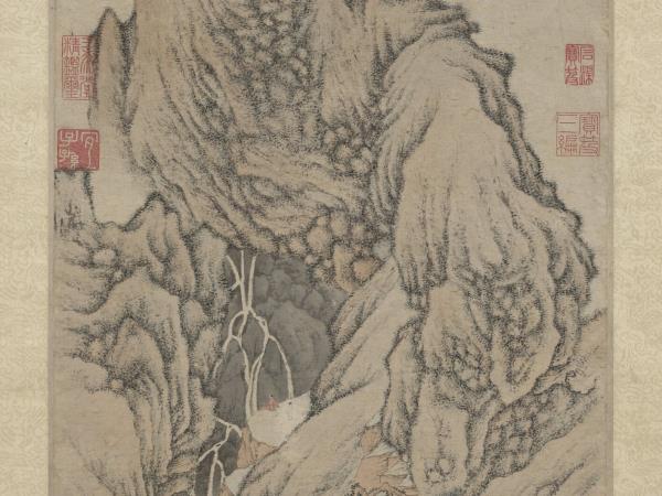 明文徵明松壑飛泉　軸