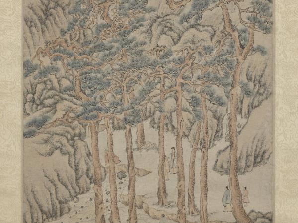 明文徵明松壑飛泉　軸