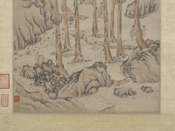 明文徵明松壑飛泉　軸