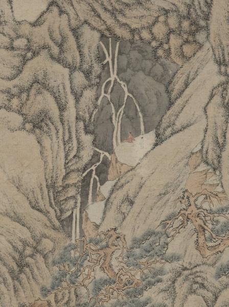 明文徵明松壑飛泉　軸