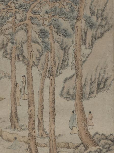 明文徵明松壑飛泉　軸