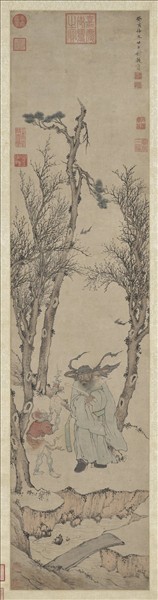 明錢穀午日鍾馗　軸