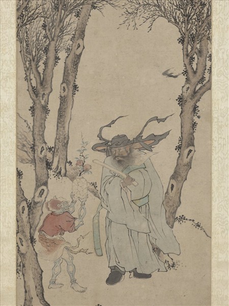 明錢穀午日鍾馗　軸