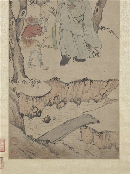 明錢穀午日鍾馗　軸