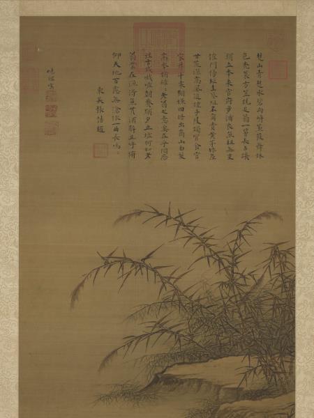 明倪端捕魚圖　軸