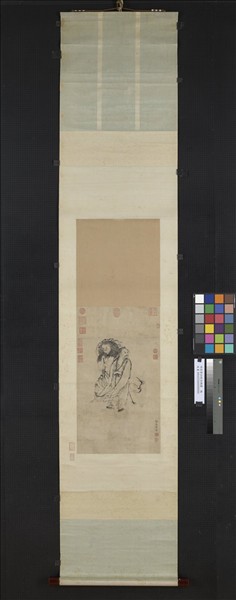 明吳偉仙蹤侶鶴圖　軸