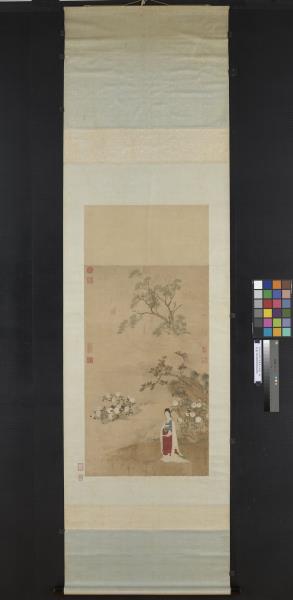 明仇氏杜陵內史畫唐人詩意　軸