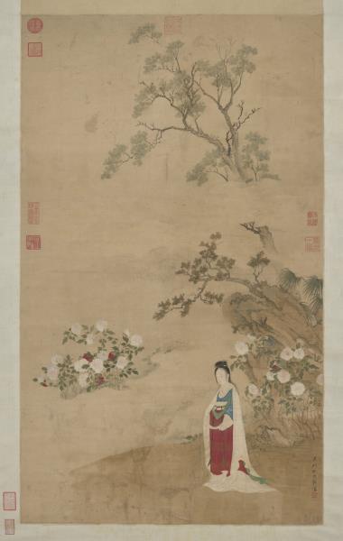 明仇氏杜陵內史畫唐人詩意　軸