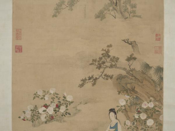 明仇氏杜陵內史畫唐人詩意　軸