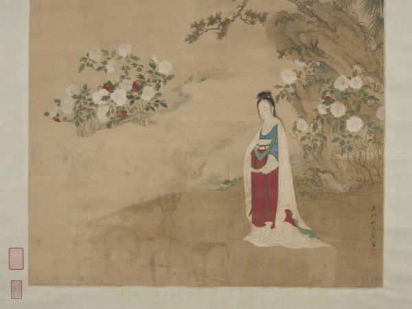 明仇氏杜陵內史畫唐人詩意　軸