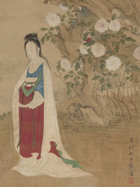 明仇氏杜陵內史畫唐人詩意　軸