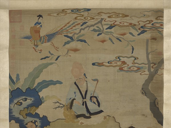 宋緙絲群仙祝壽　軸