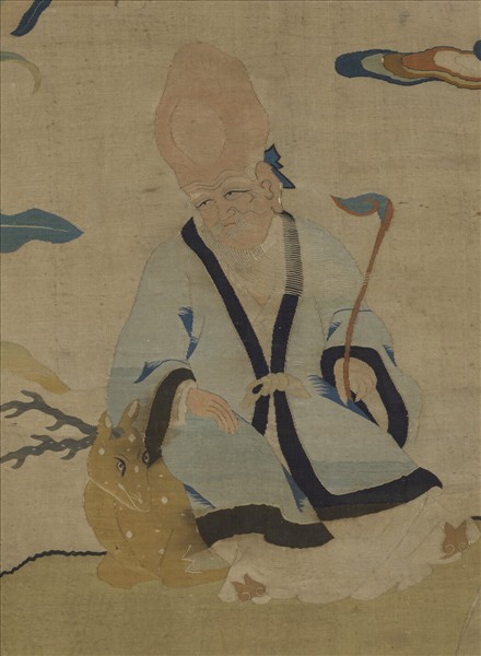 宋緙絲群仙祝壽　軸