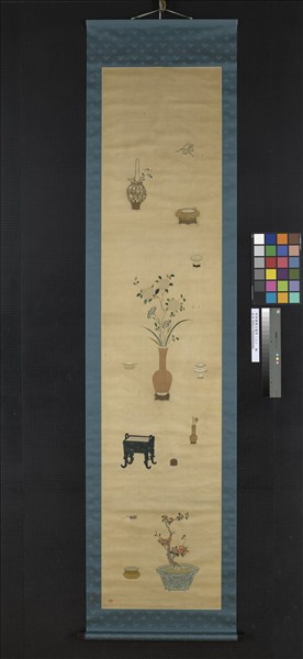 明粵繡博古圖屏（二）　軸