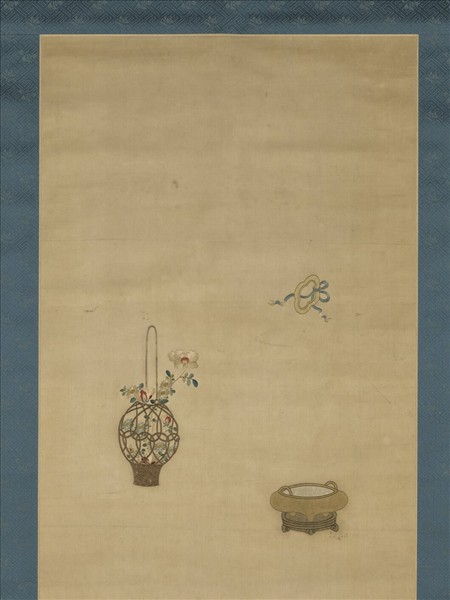 明粵繡博古圖屏（二）　軸