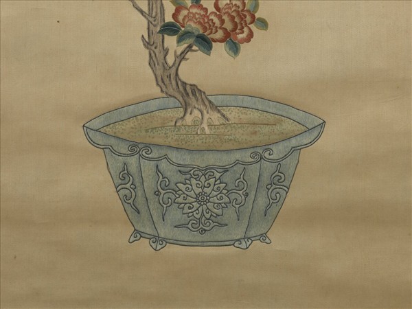 明粵繡博古圖屏（二）　軸