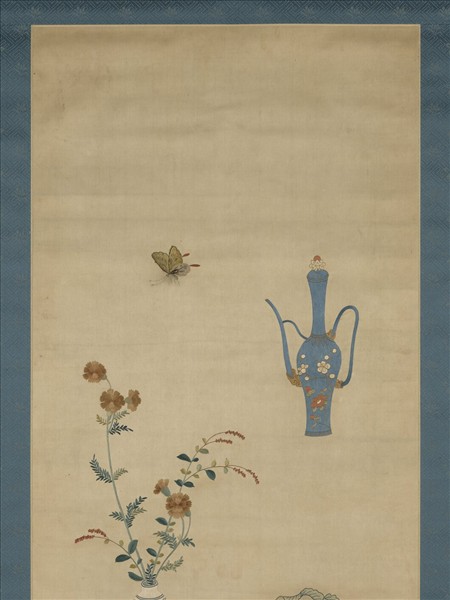 明粵繡博古圖屏（三）　軸