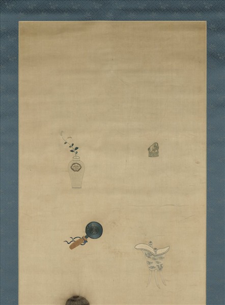 明粵繡博古圖屏（四）　軸