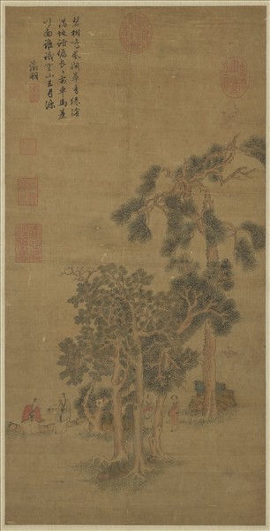 明文徵明綠陰清話　軸