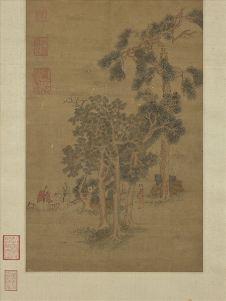 明文徵明綠陰清話　軸