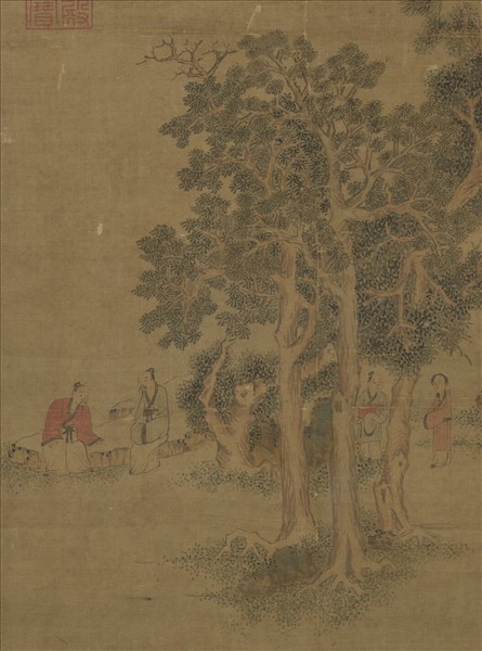 明文徵明綠陰清話　軸