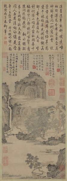 明文徵明綠陰草堂圖　軸