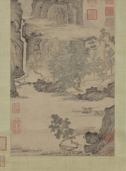 明文徵明綠陰草堂圖　軸