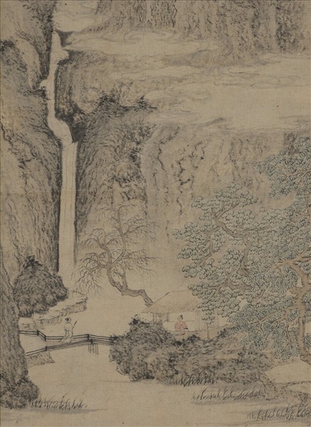 明文徵明綠陰草堂圖　軸