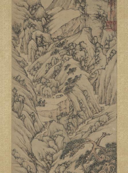 明文徵明千巖競秀　軸